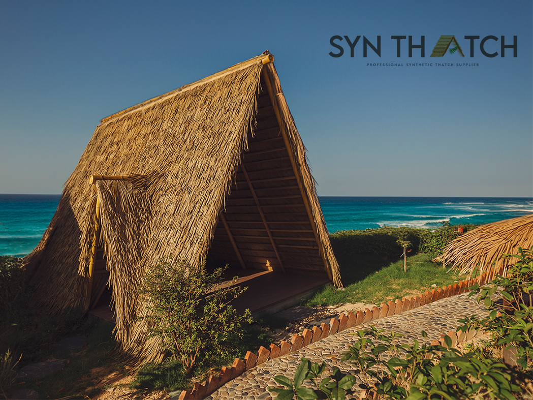 Synthetic palapa thatch