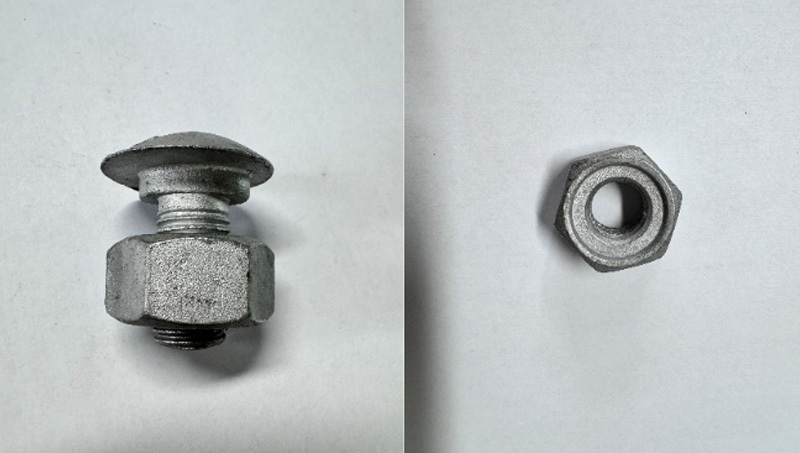 Splice bolt and connecting bolt