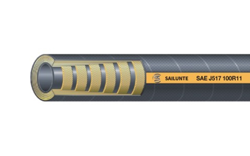 Heavy-duty six-layer steel wire-wound rubber hose