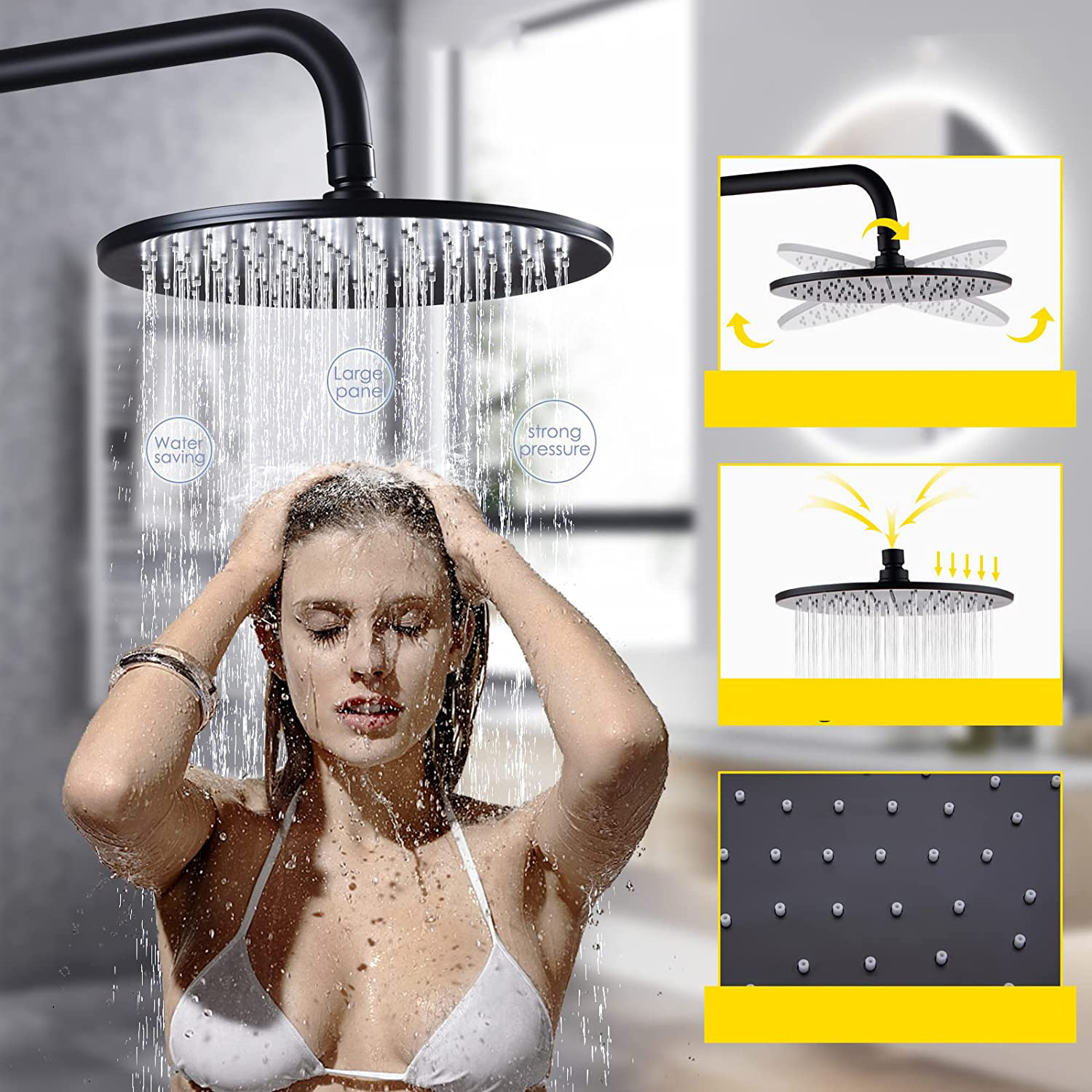Brushed Gold Shower System