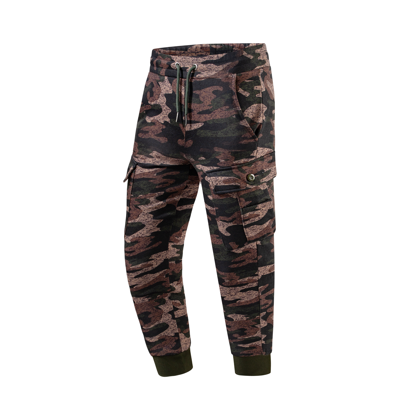 Camouflage fleece sweatpants-YM4CKA017