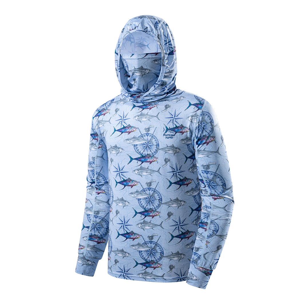 Long sleeved hoodie-sun protection mask-fishing suit-YM4TXA401