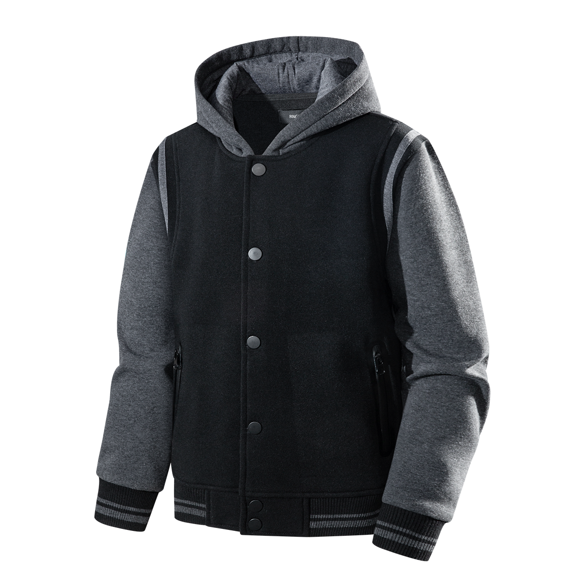 Hooded baseball jacket-YK4JKA005