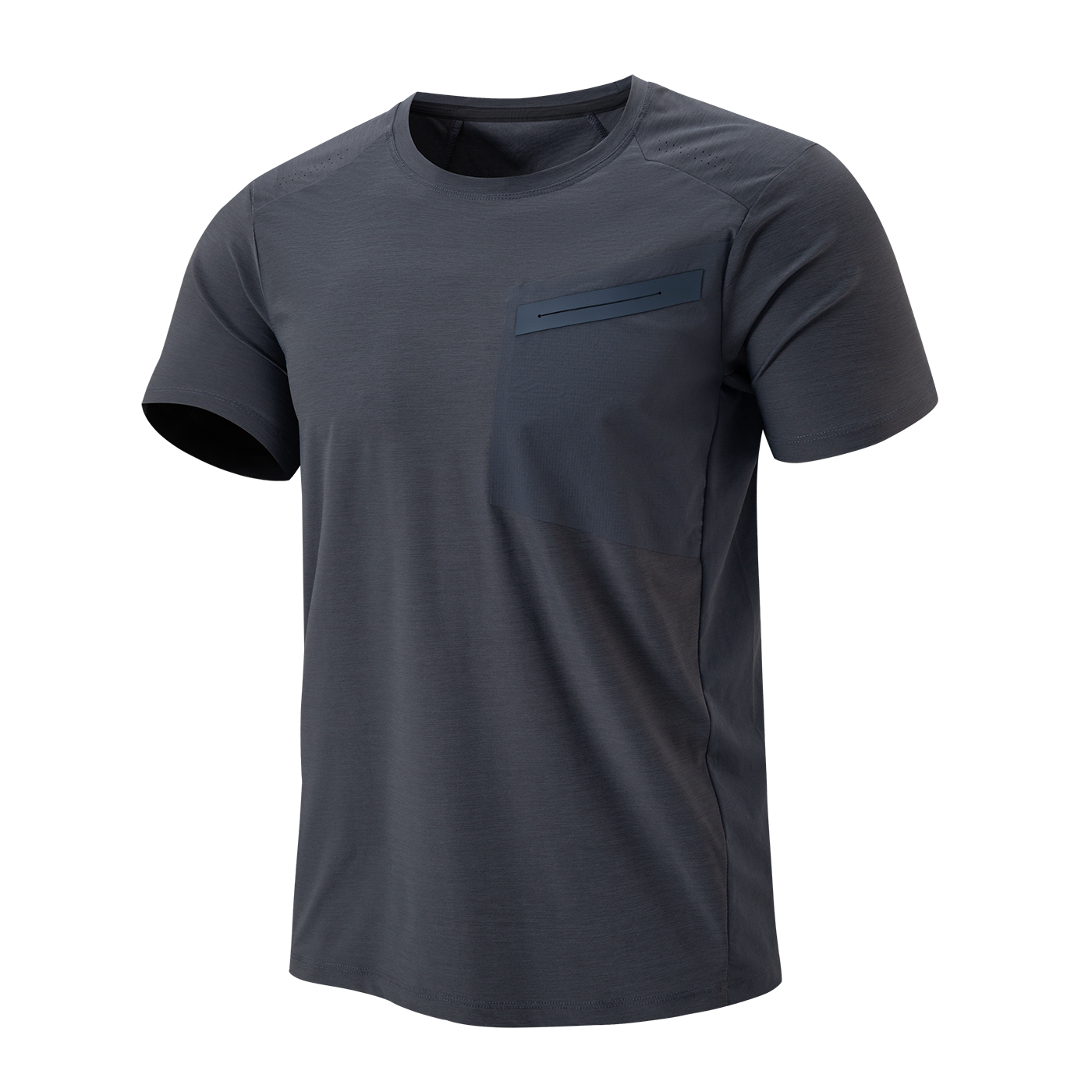 Round neck short-sleeved sports quick-drying ice silk seamless T-shirt - YM5TXA647