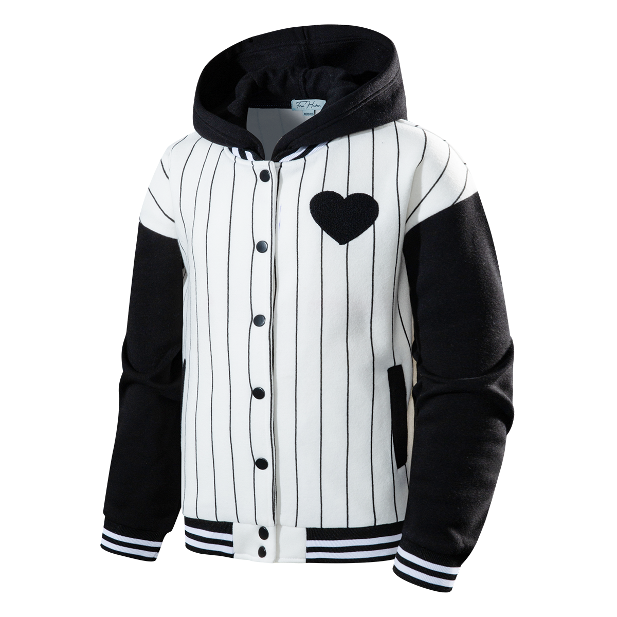 Girls' hooded baseball jacket-YM4JKA008