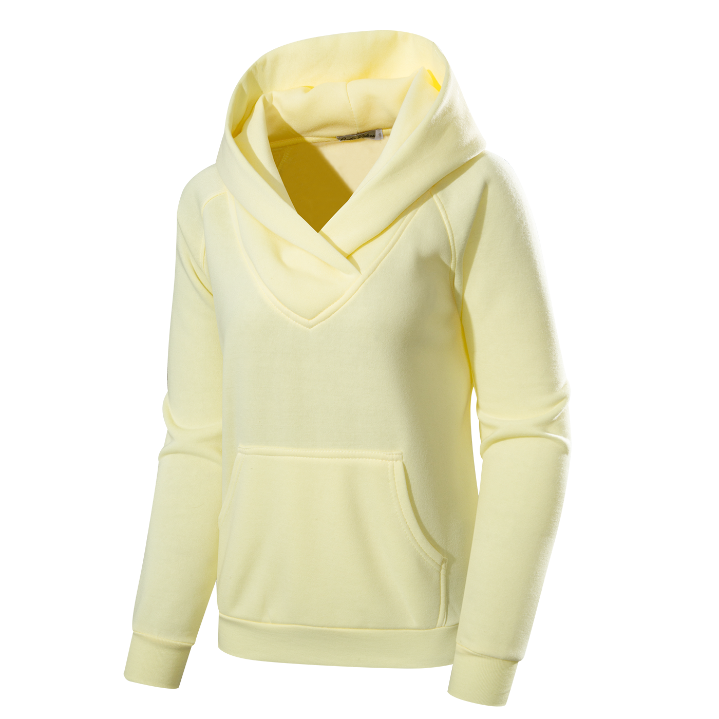 Scarf collar hooded pullover-YW4WYA051