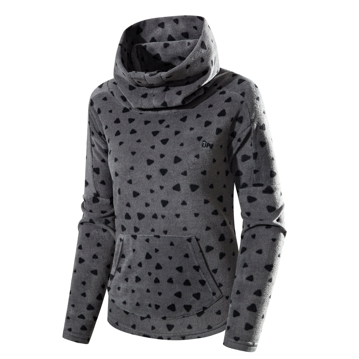 Printed fleece pullover sweater-YW4WYA055