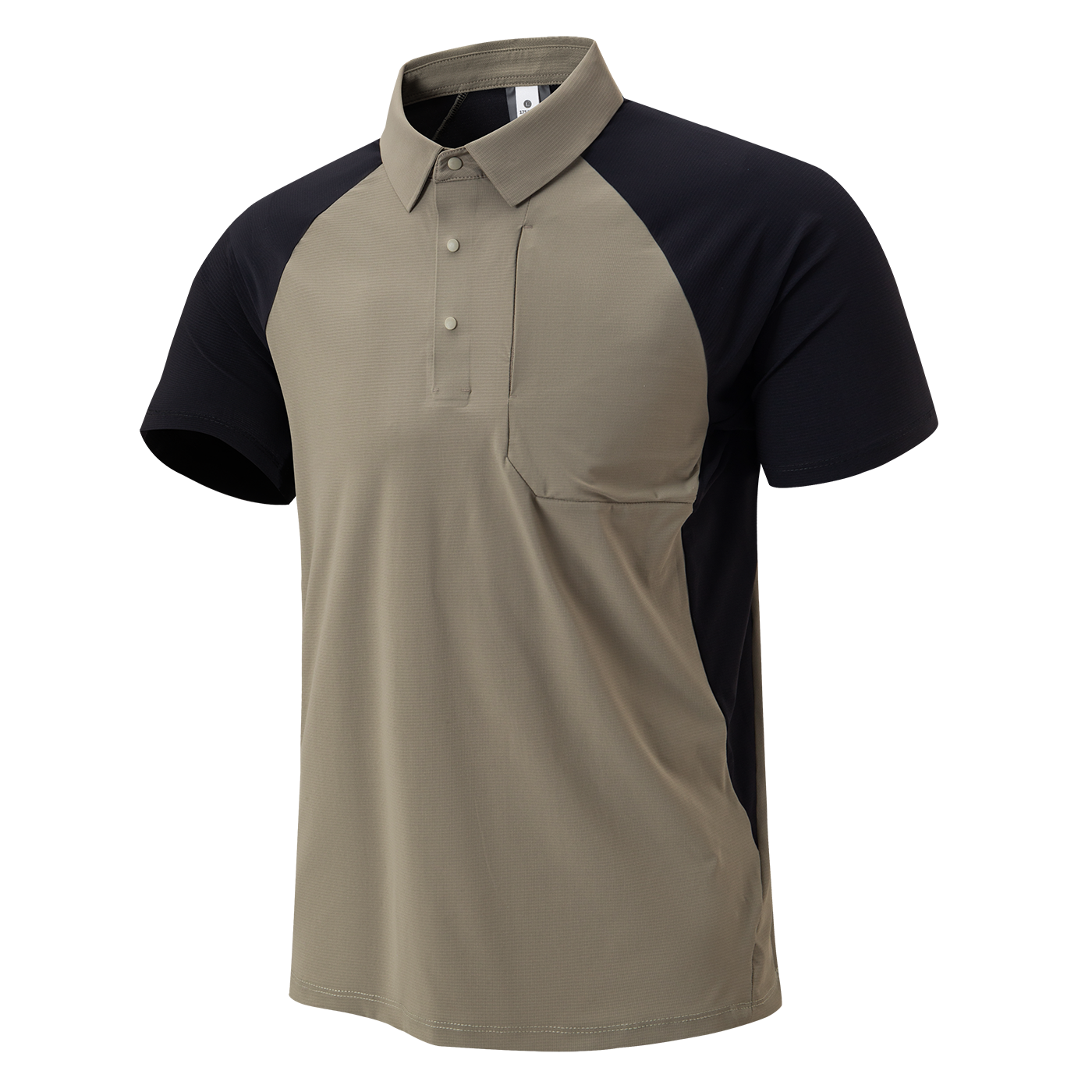 Short-sleeved seamless moisture-wicking polo shirt - YM5TXA651
