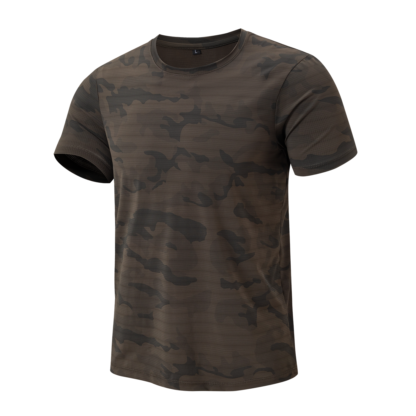 Round neck short-sleeved sports quick-drying ice silk seamless T-shirt - YM5TXA656