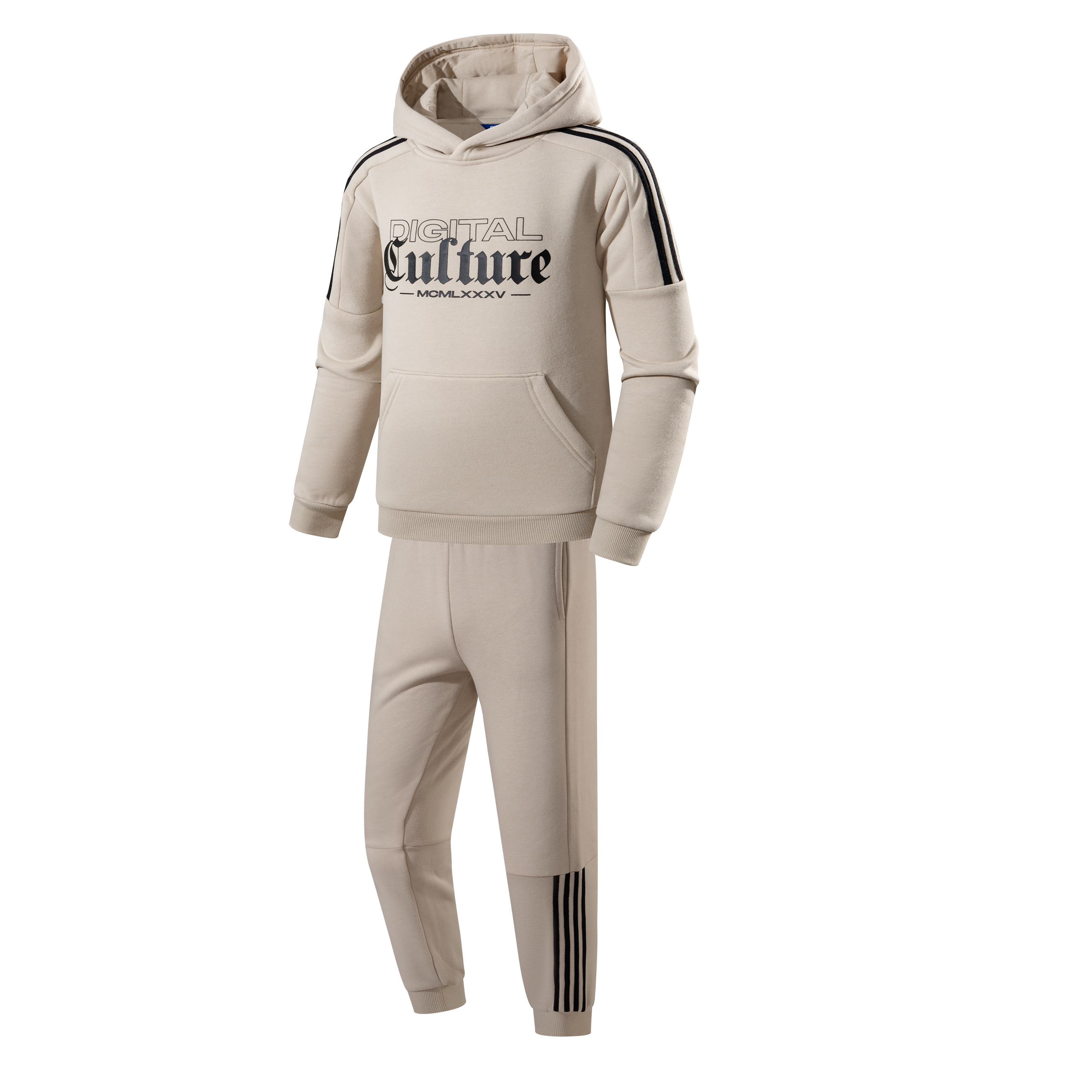 Boys' hooded sweatshirt pullover set-YK4TZA030