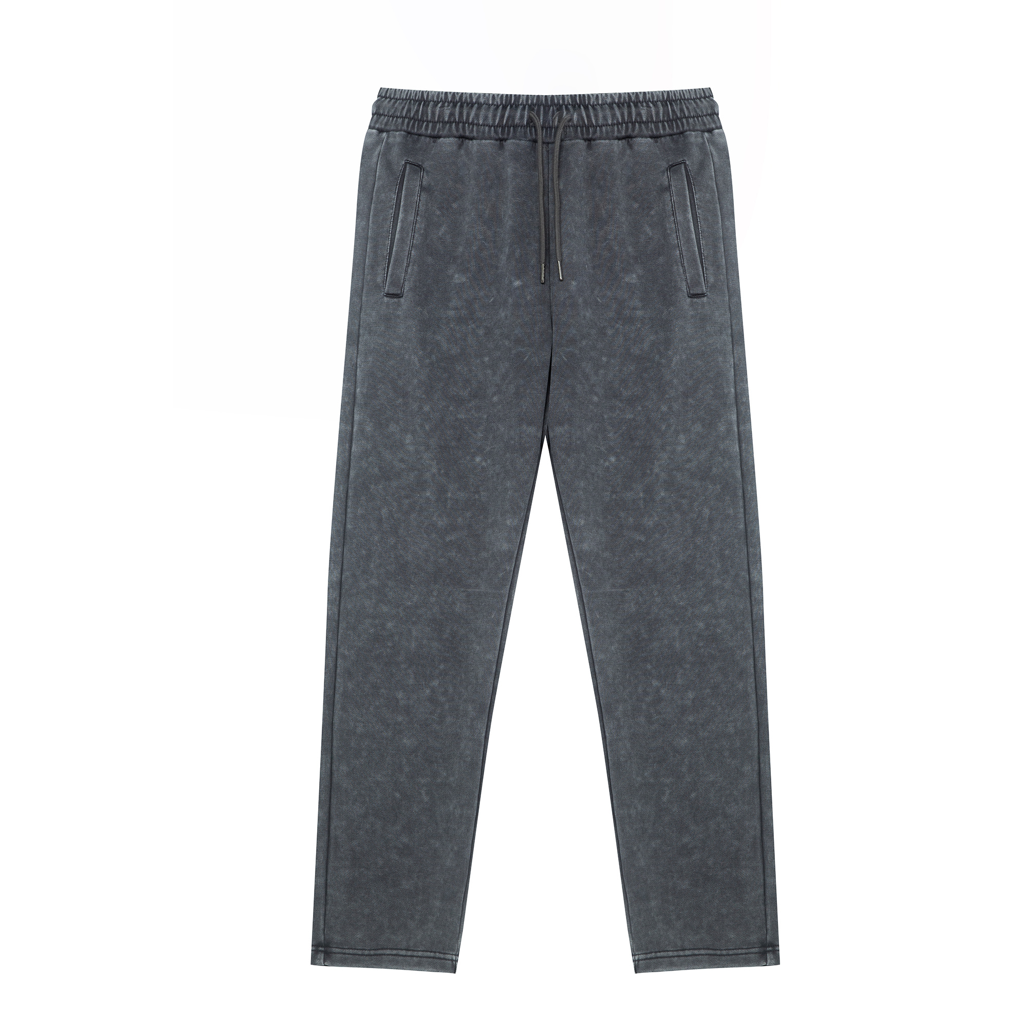 Knitted washed cotton-like pants-YM5CKA751