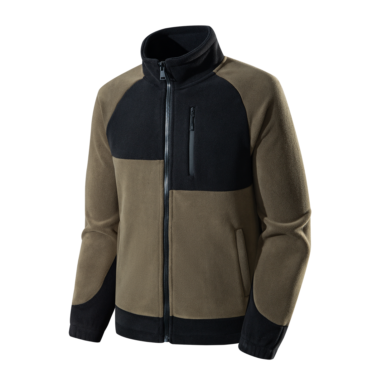 Polar fleece stand up collar jacket-YM4JKA597