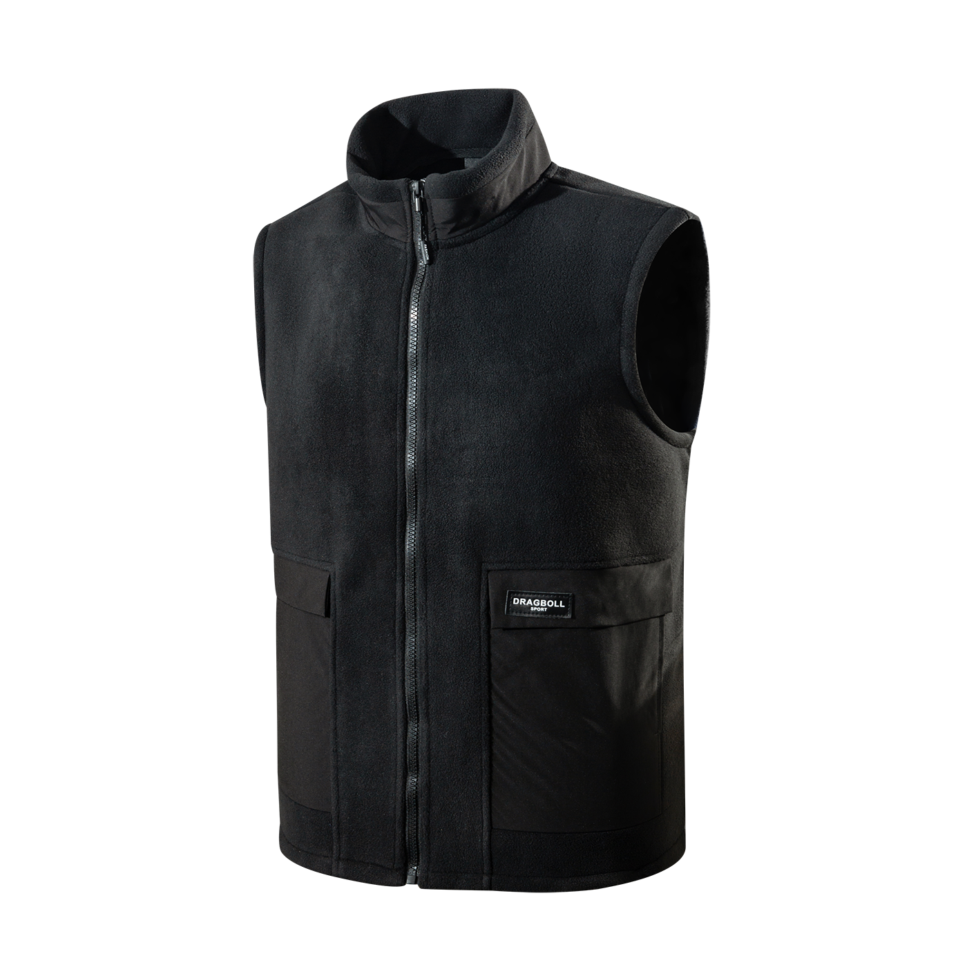 Men's standing collar rocking vest