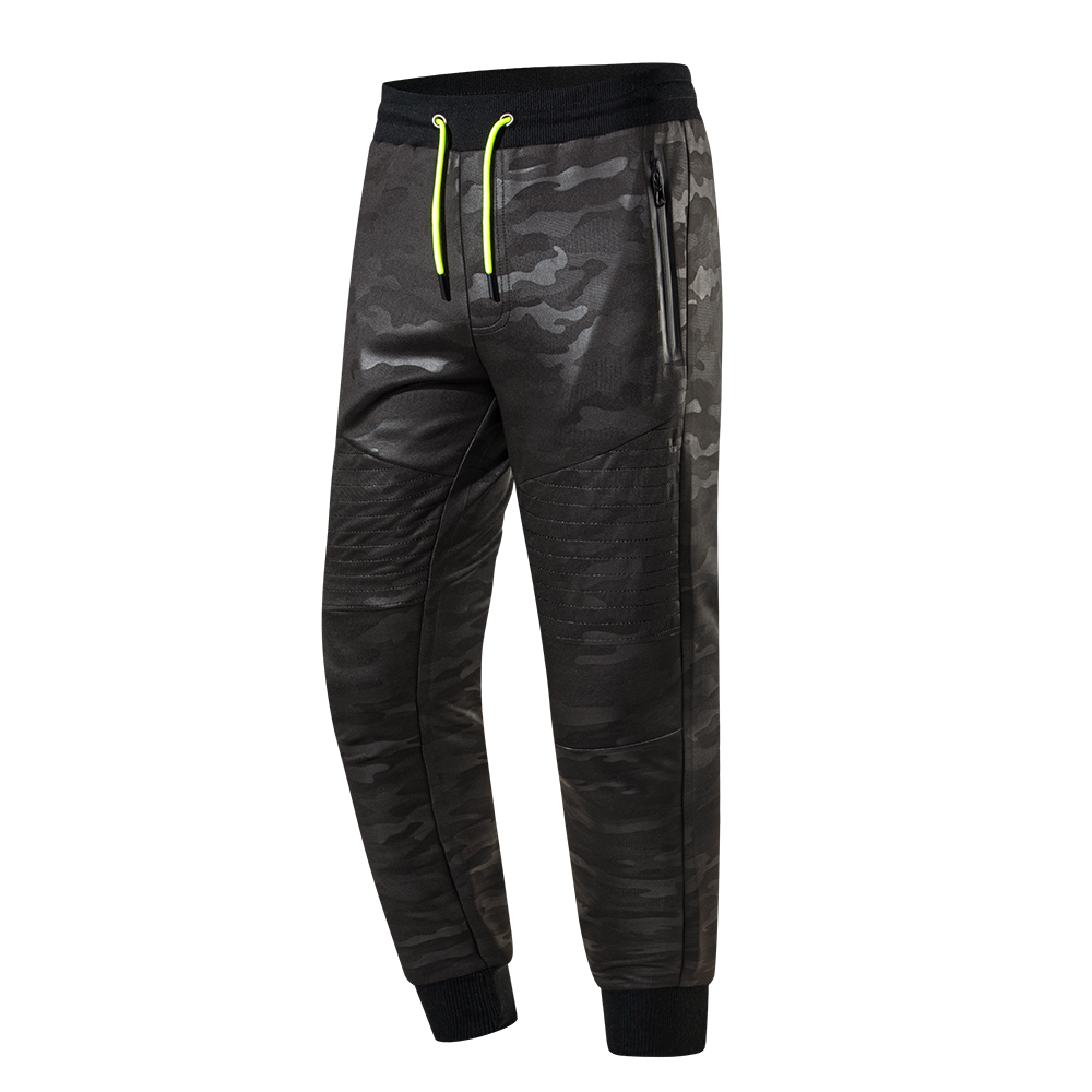 Men's knitted sweatpants camouflage trousers-YM4CKA393
