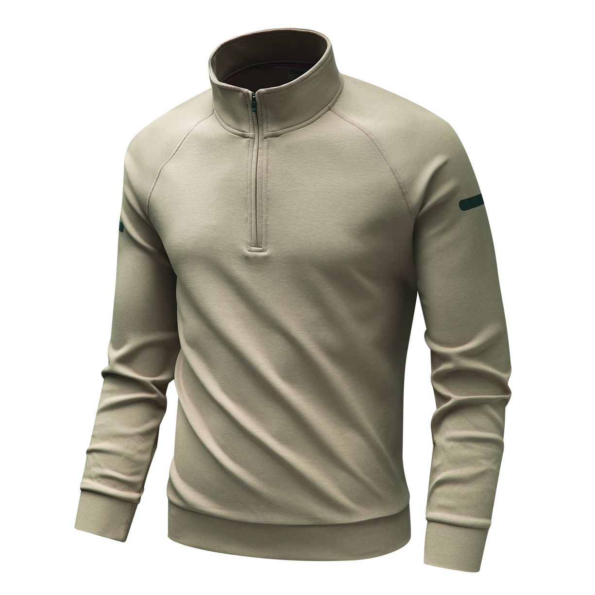 Stand-up collar half-zip air layer sweatshirt - YM4JKA557