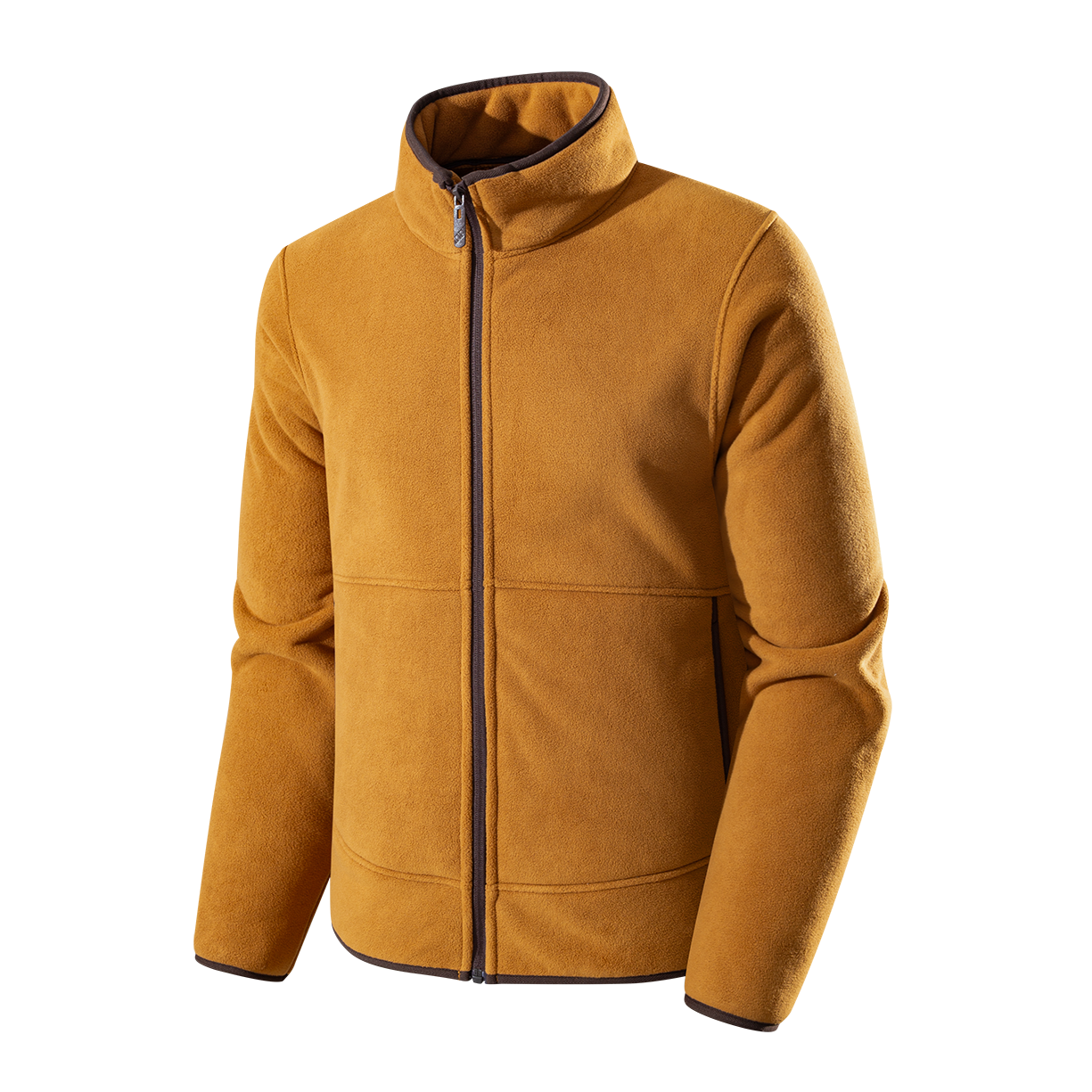 Polar fleece stand up collar jacket-YM4JKA596