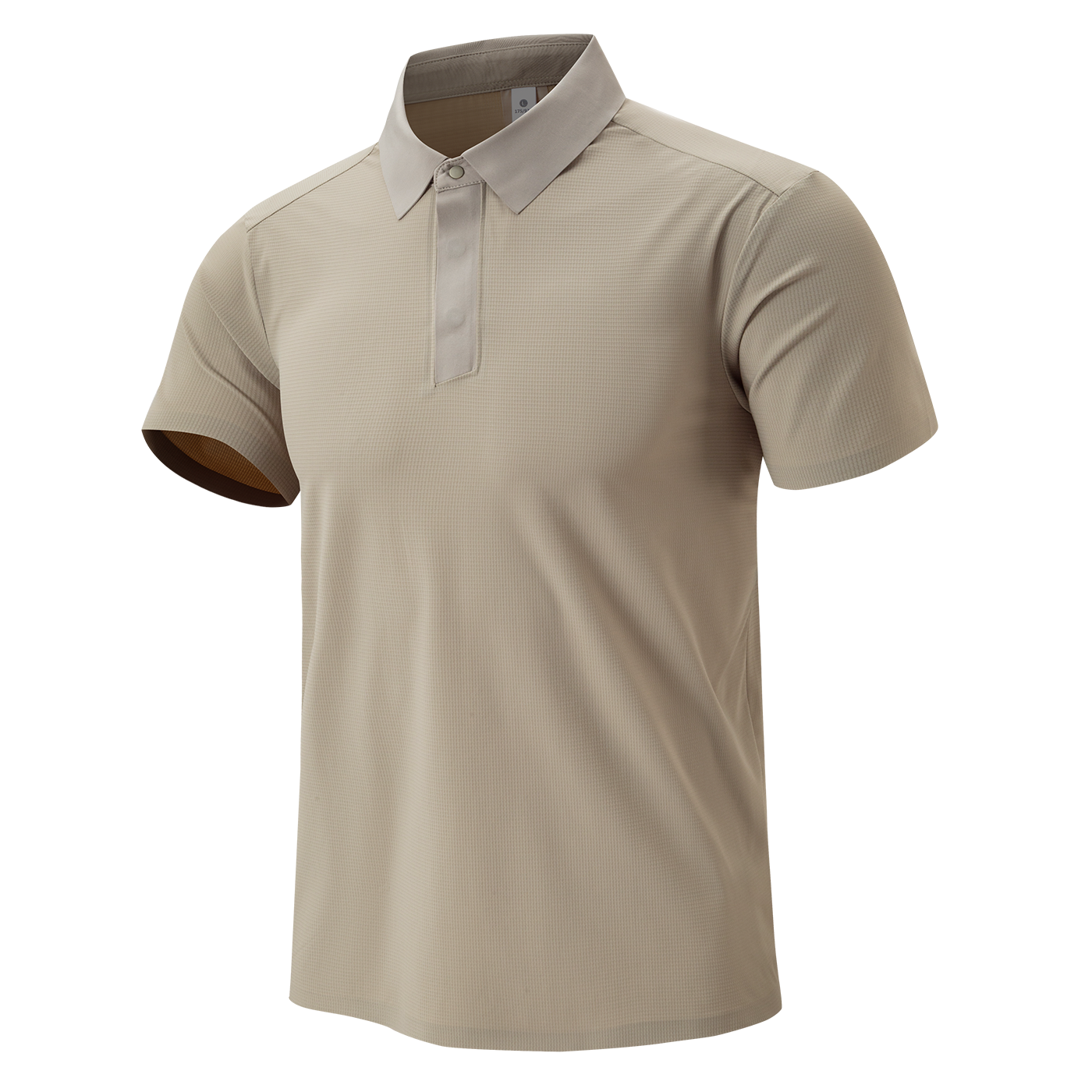 Short-sleeved seamless moisture-wicking polo shirt - YM5TXA667