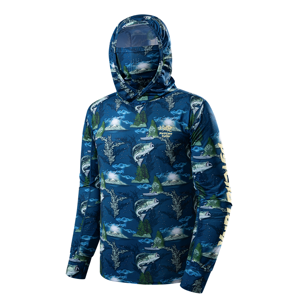 Long sleeved hoodie-sun protection mask-fishing suit-YM4TXA400