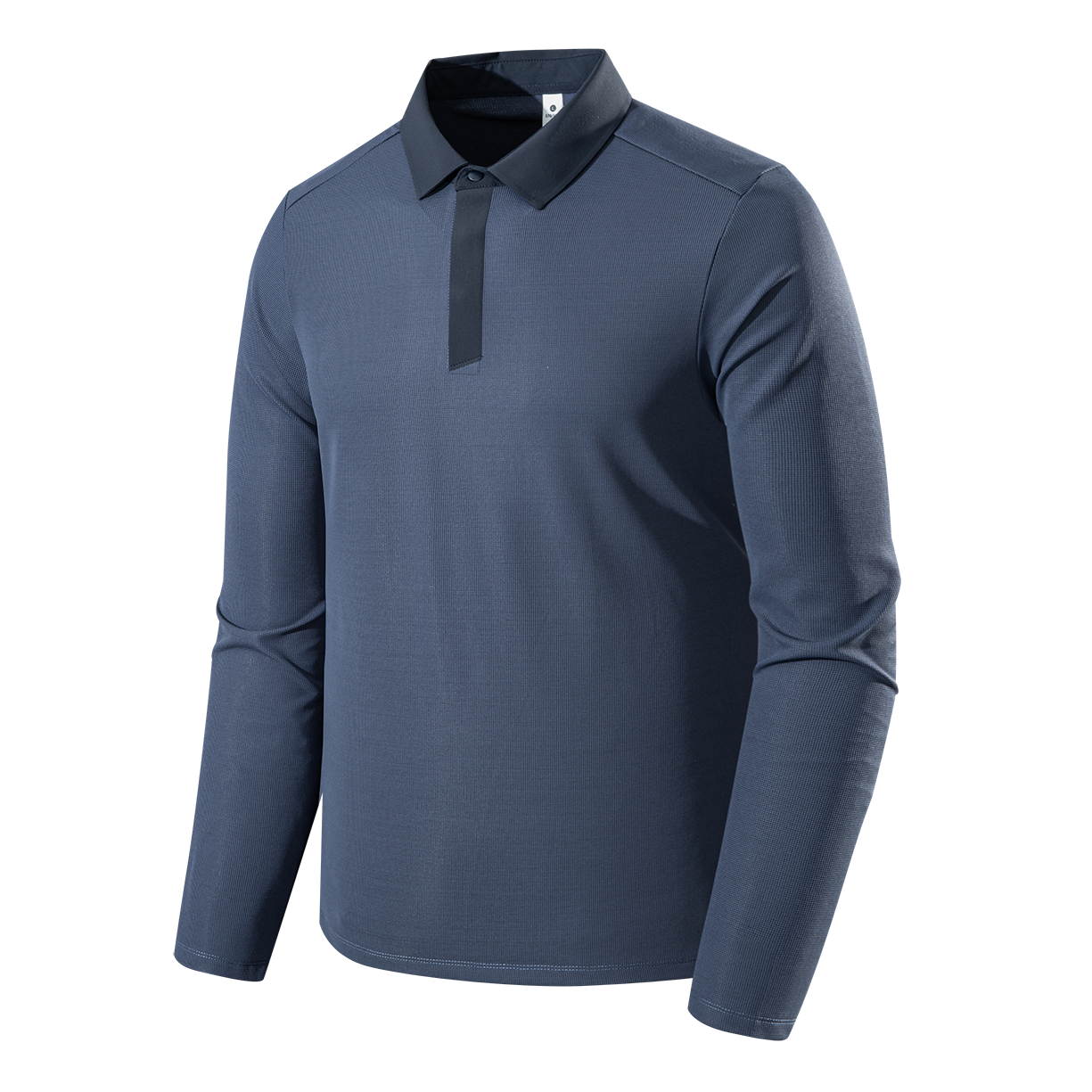 Seamless collar long sleeve polo shirt - YM4PLA571