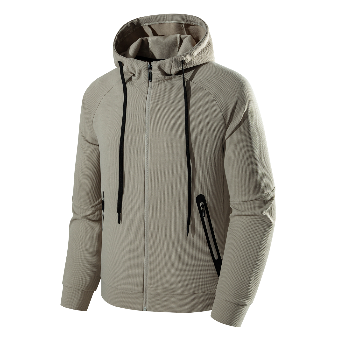Hooded Sweatshirt Zipper Jacket - YM5WYA635