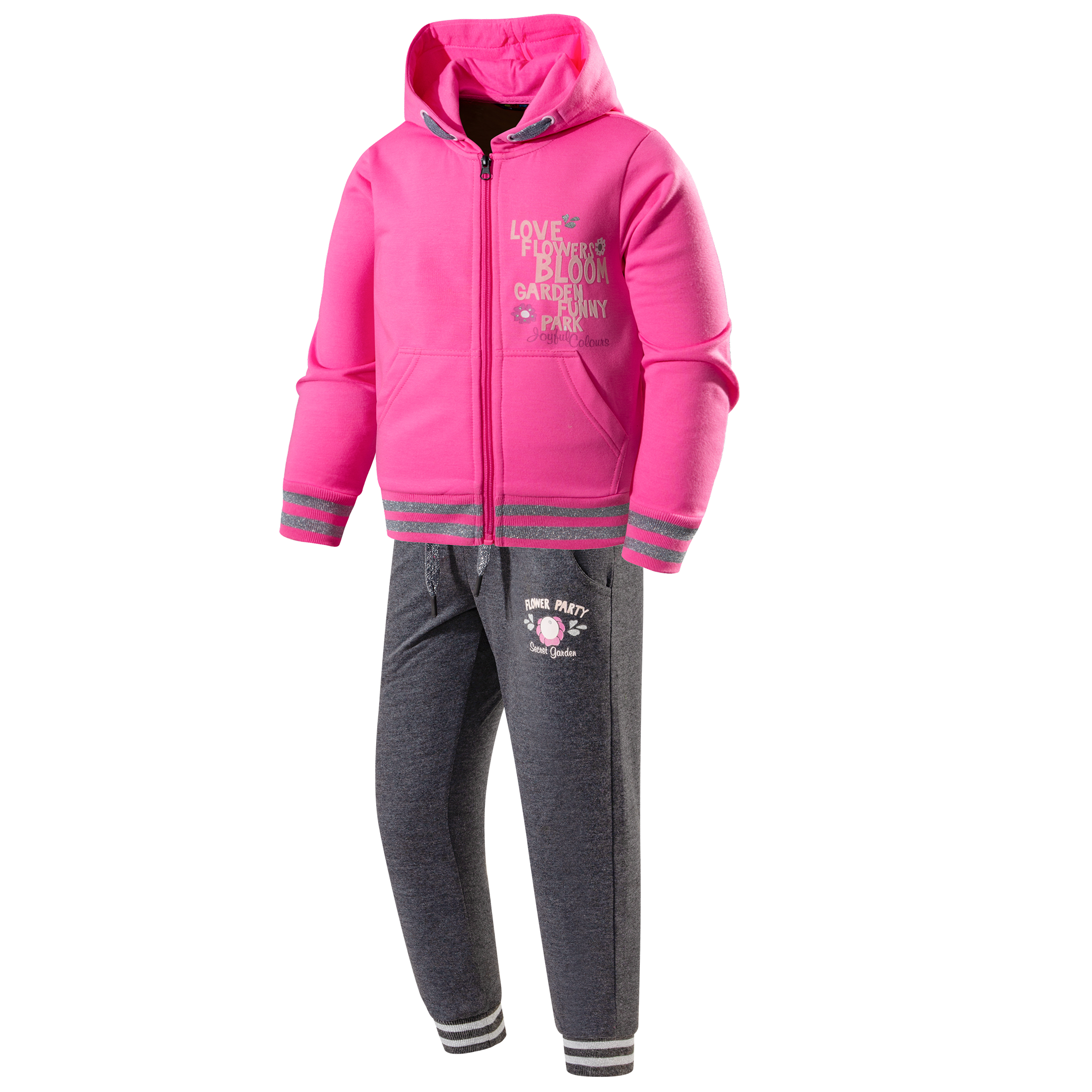 Girls' printed hoodie set-YK4TZA023
