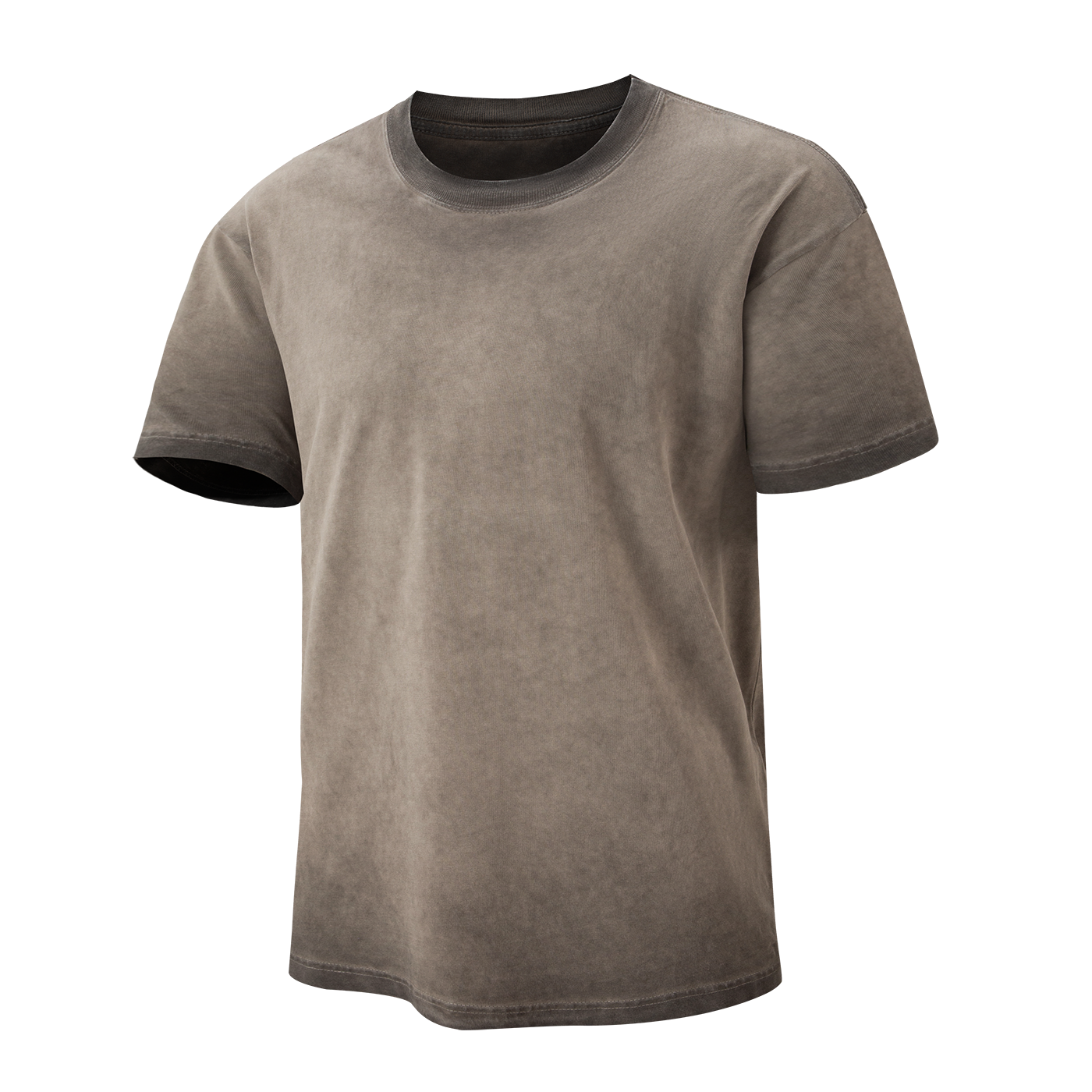 Pure cotton short-sleeved washed T-shirt - YM5TXA654