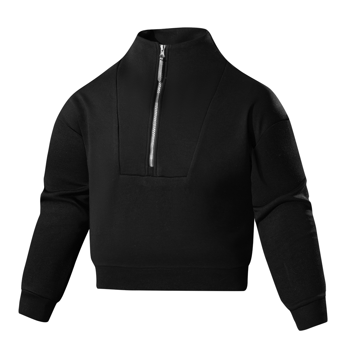 Stand collar short half Zip Sweater-YW4WYA072