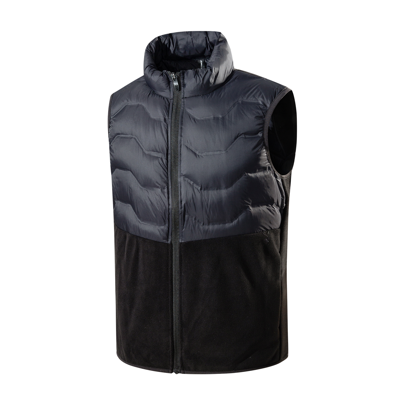 Men's standing collar down vest-YM4WYA272