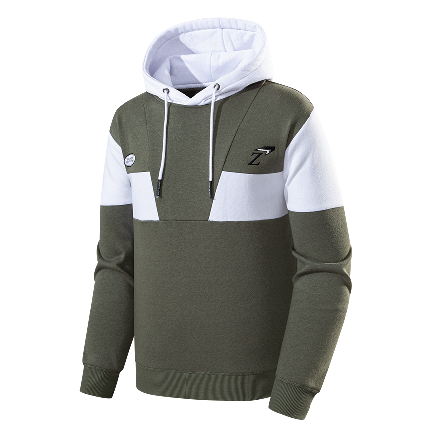 Men's hooded zip-up sweatshirt-YM4WYA334