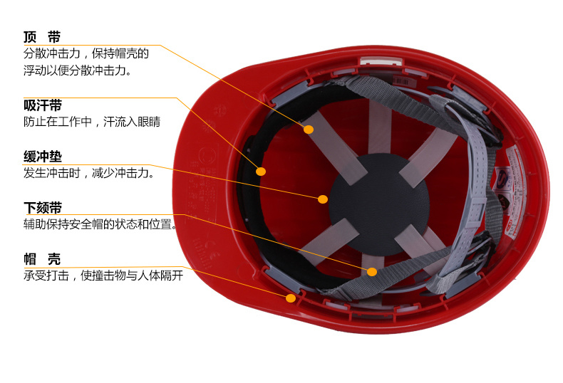 HA高强 双筋 施工安全帽 工地防砸安全帽