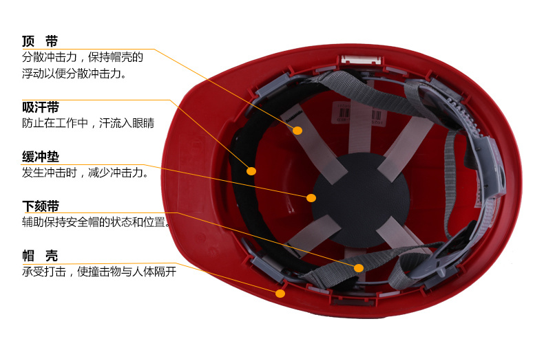 豪華高強度 建筑施工安全帽加固外形設計 防砸抗沖擊性