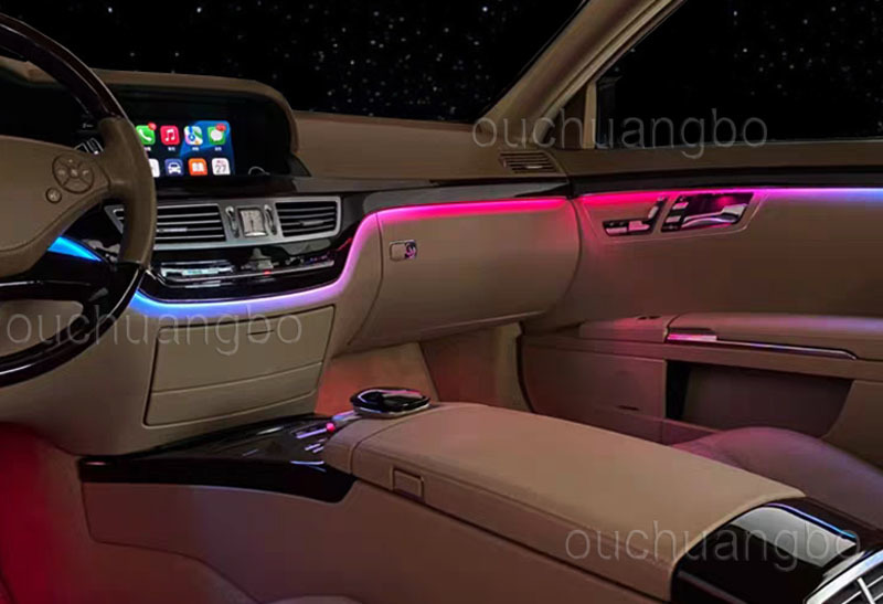 Ouchuangbo Ambient Light For Benz S W221 S350 S400 S550 W216 2006-2014 256 colors
