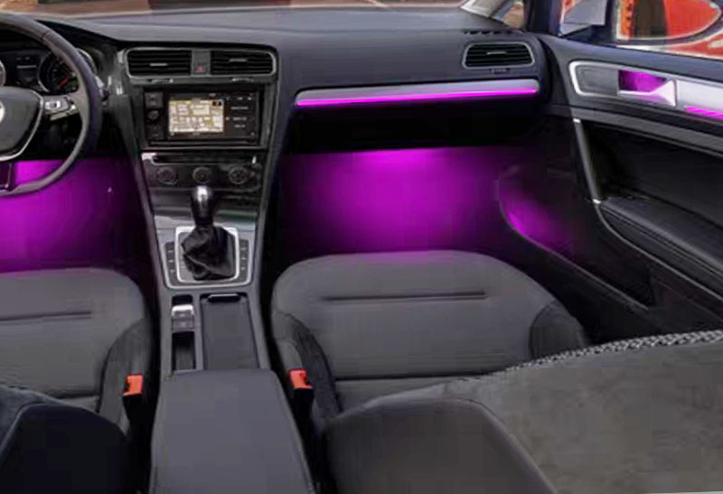 Ouchuangbo LED Ambient Light For VW Golf 7 / 7.5  2014-2020 ambilight Lighting 256 colors