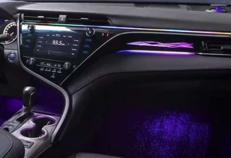 "Camry 8th Gen 2018-2023 Ambient Light: Starry Sky Ribbon Mold"