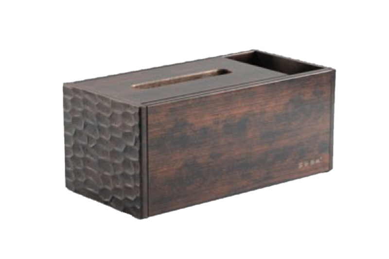 Regular tissue box-black gold (tortoise shell pattern)