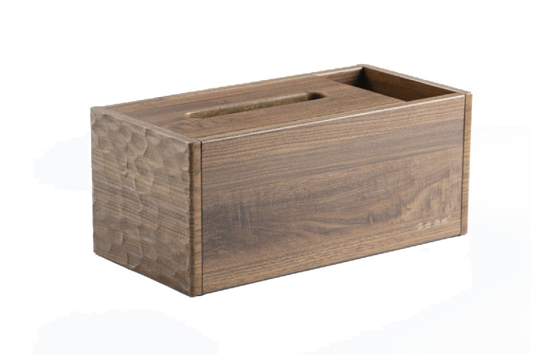 Regular tissue box-log walnut color (tortoise shell pattern)