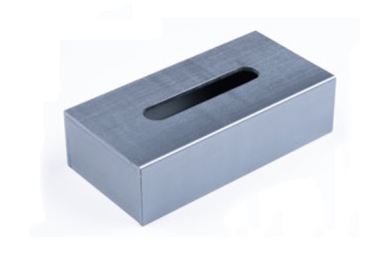 Rectangular Tissue Box-Metal Blue