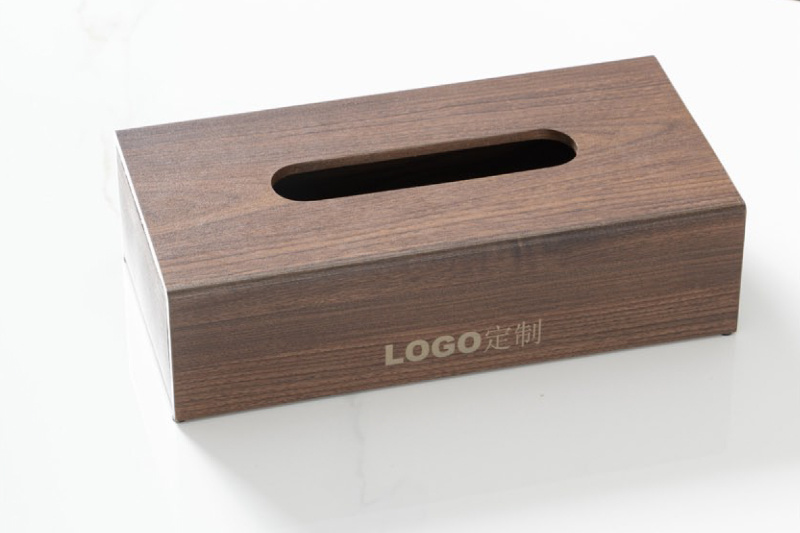 Rectangular Tissue Box-Walnut