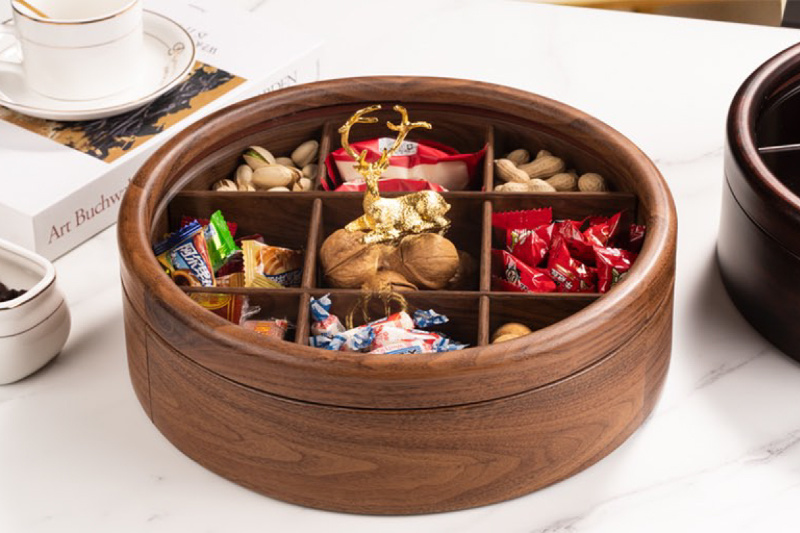 Candy box (rotatable with chassis)-log walnut color