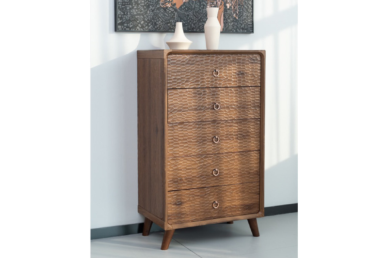 Chest of drawers-log walnut