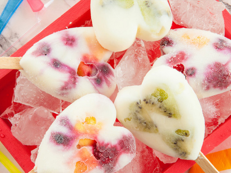 Stabilizer for Crunchy Ice Popsicle with Fruit Pulp in Suspension