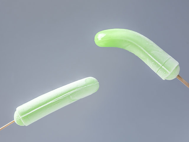 Stabilizer for "Green Tongue" Jelly Popsicle