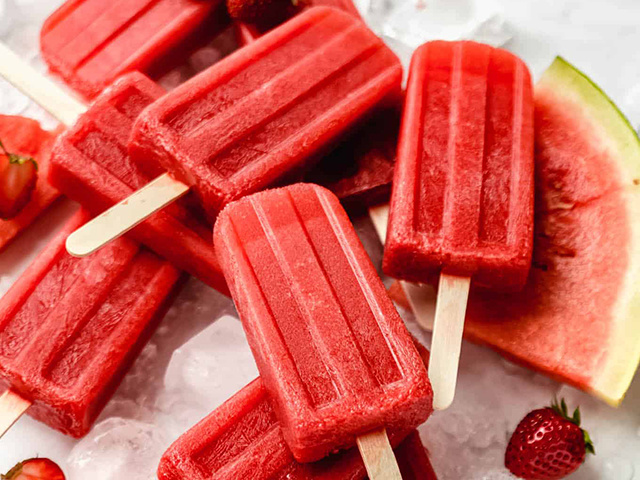 Stabilizer for Popsicle with Large Ice Crystal