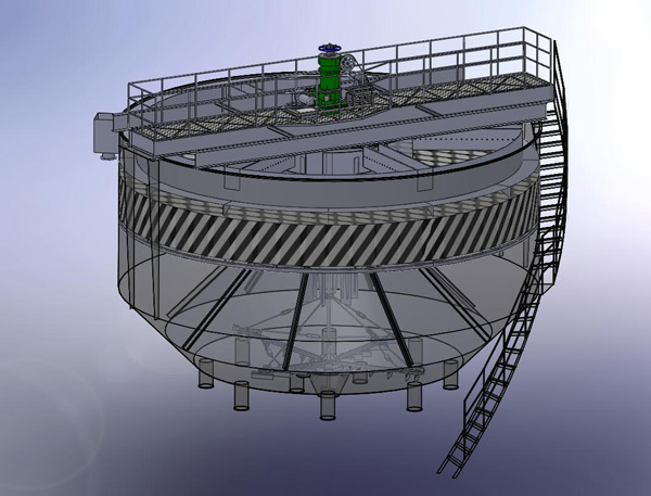 XBJ, XGJ, and XJJ type mechanical accelerated clarification pool mixers and scrapers