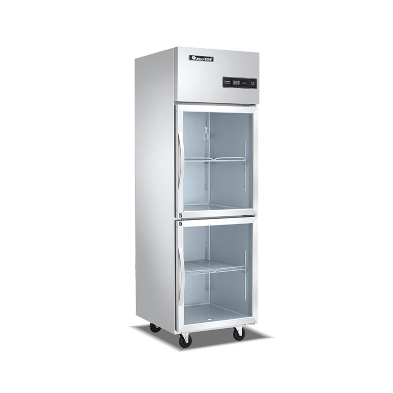 Double small glass door display cabinet