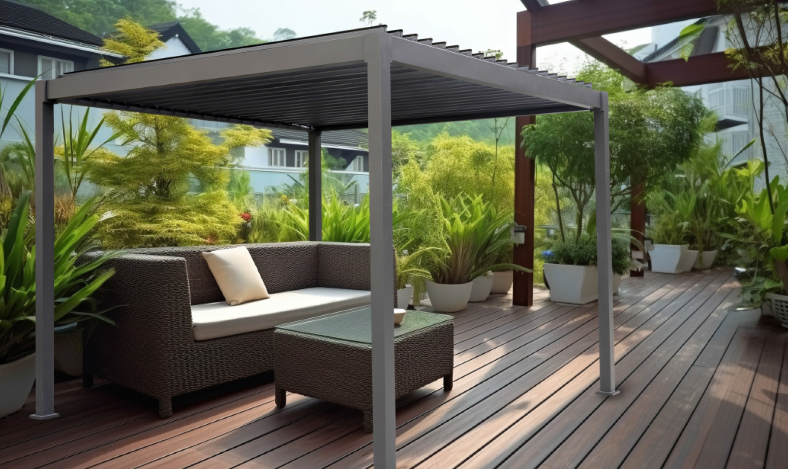 Economical Steel Pergola Economical Steel Pergola