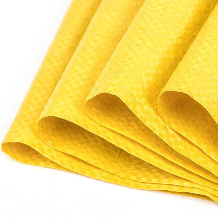 Bright yellow woven bag Bright yellow woven bag
