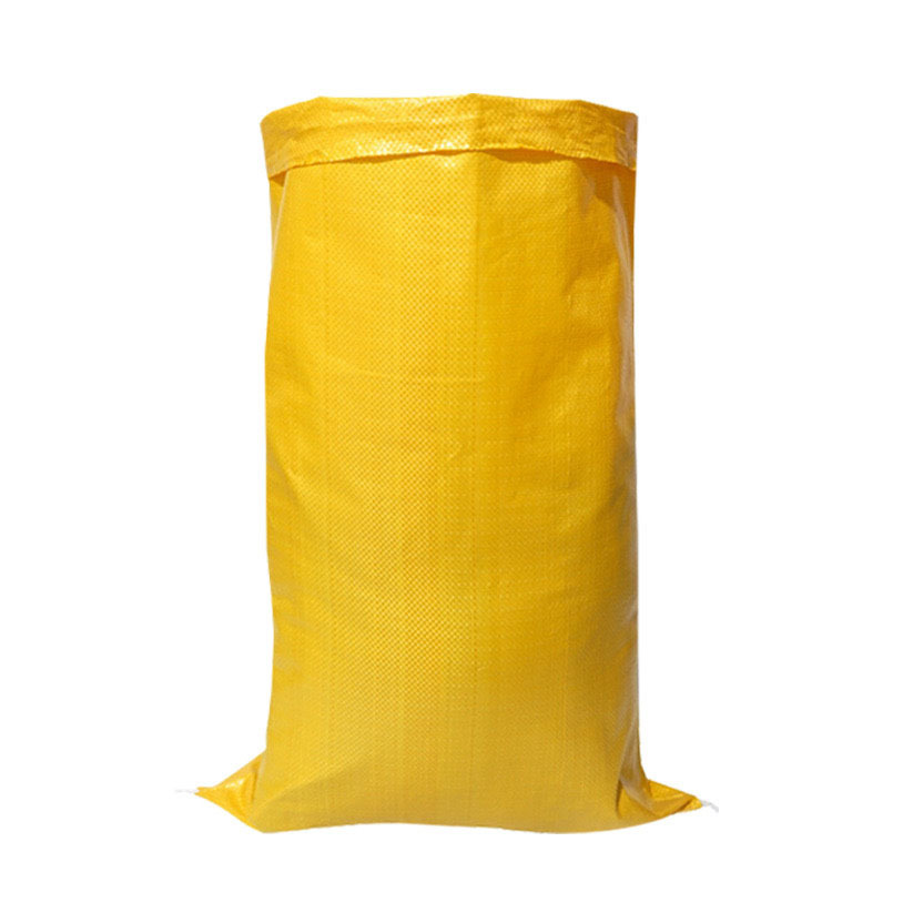 Bright yellow woven bag Bright yellow woven bag