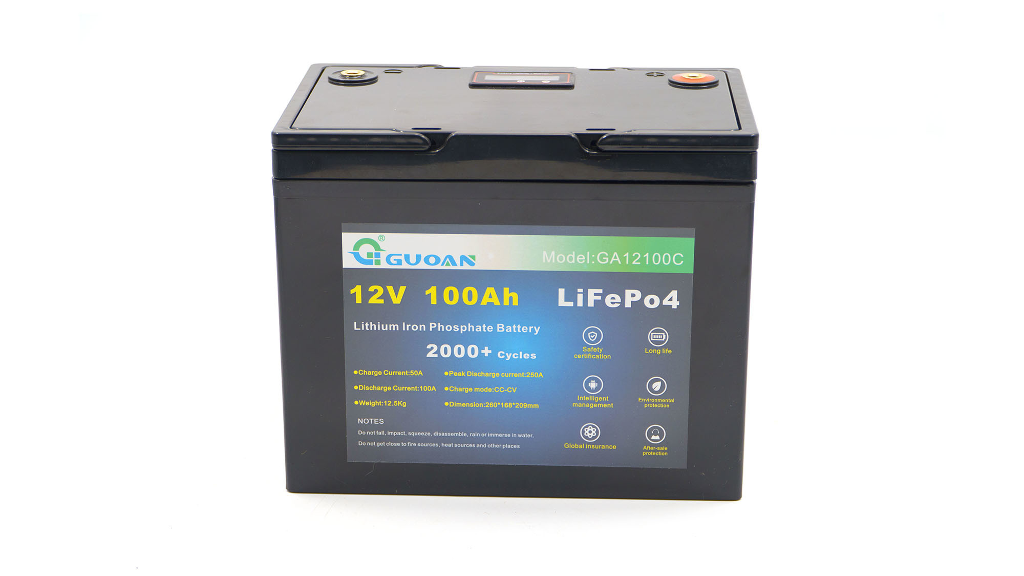 12V 100Ah Lead-acid battery replaced with lithium battery