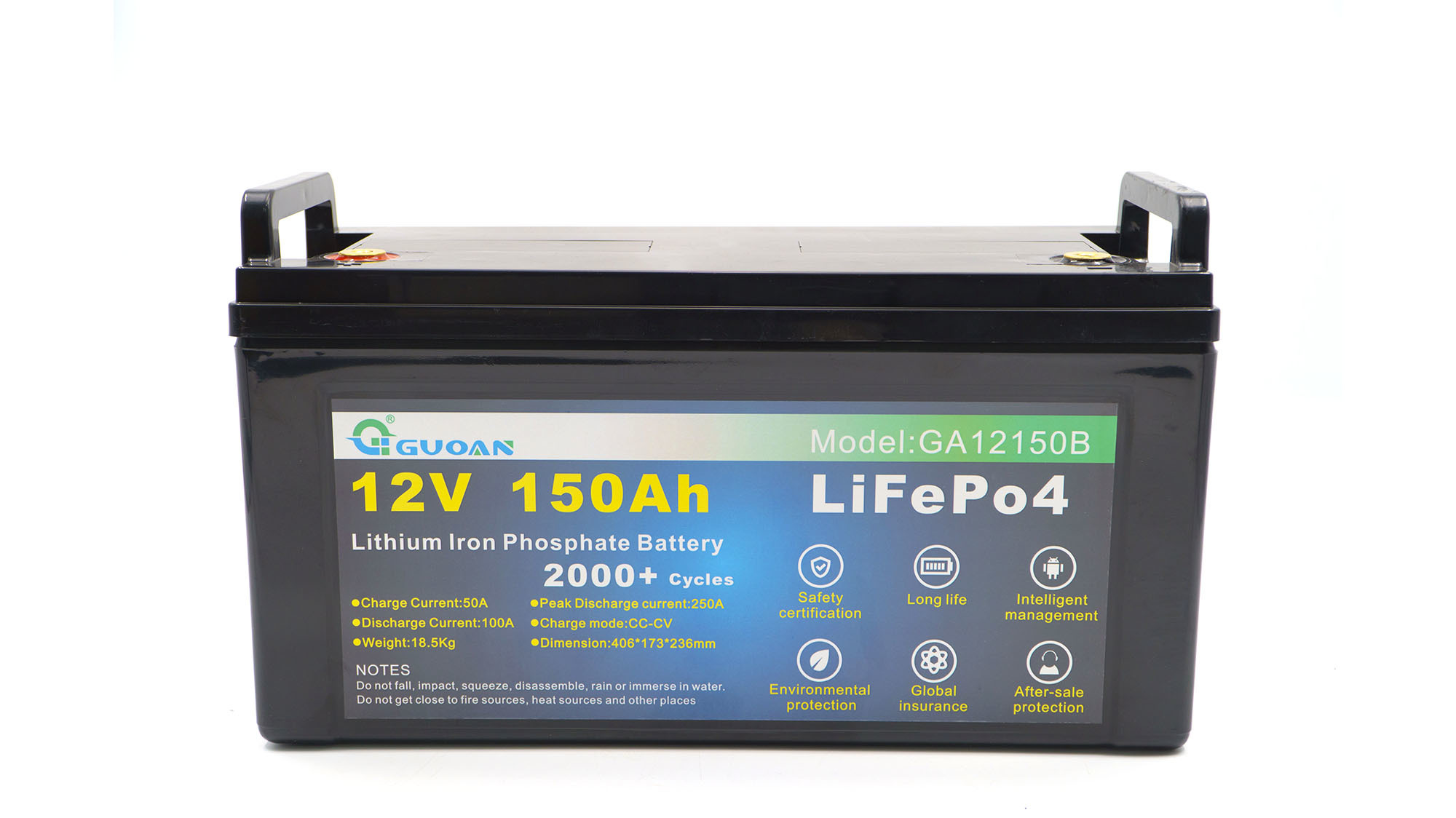 12V 150Ah Lead-acid battery replaced with lithium battery